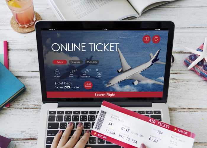 Air Ticket Flight Booking Concept